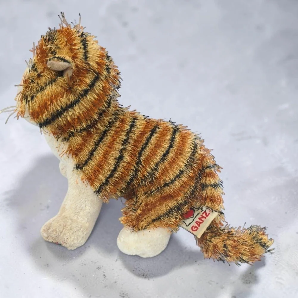 Ganz Lil Kinz Striped Alley Cat HS042 Plush 2007 Orange Tiger Stuffed Animal Toy